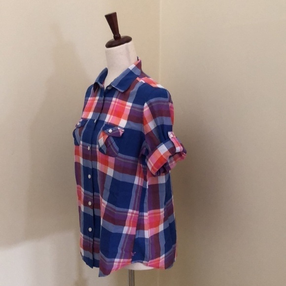 American Eagle. Button down Shirt. Plaid. Medium - Picture 6 of 12